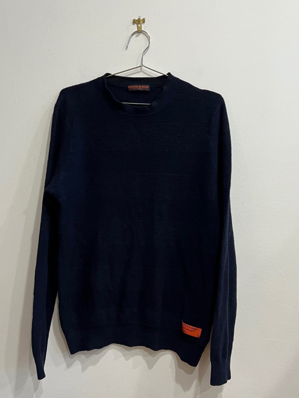 Scotch and Soda Vintage Waffle Crewneck Long Sleeve